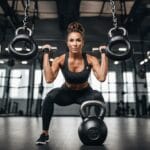 Jump swing with kettlebells