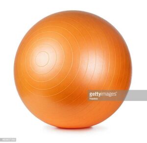 Benefits of Medicine Ball. Large orange sphere ball