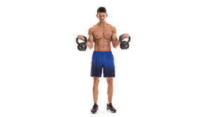Kettlebell exercises for weight-loss bicep curl