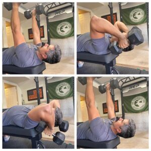 Exercises to Strengthen Triceps Muscles 2 rolling dumbbell